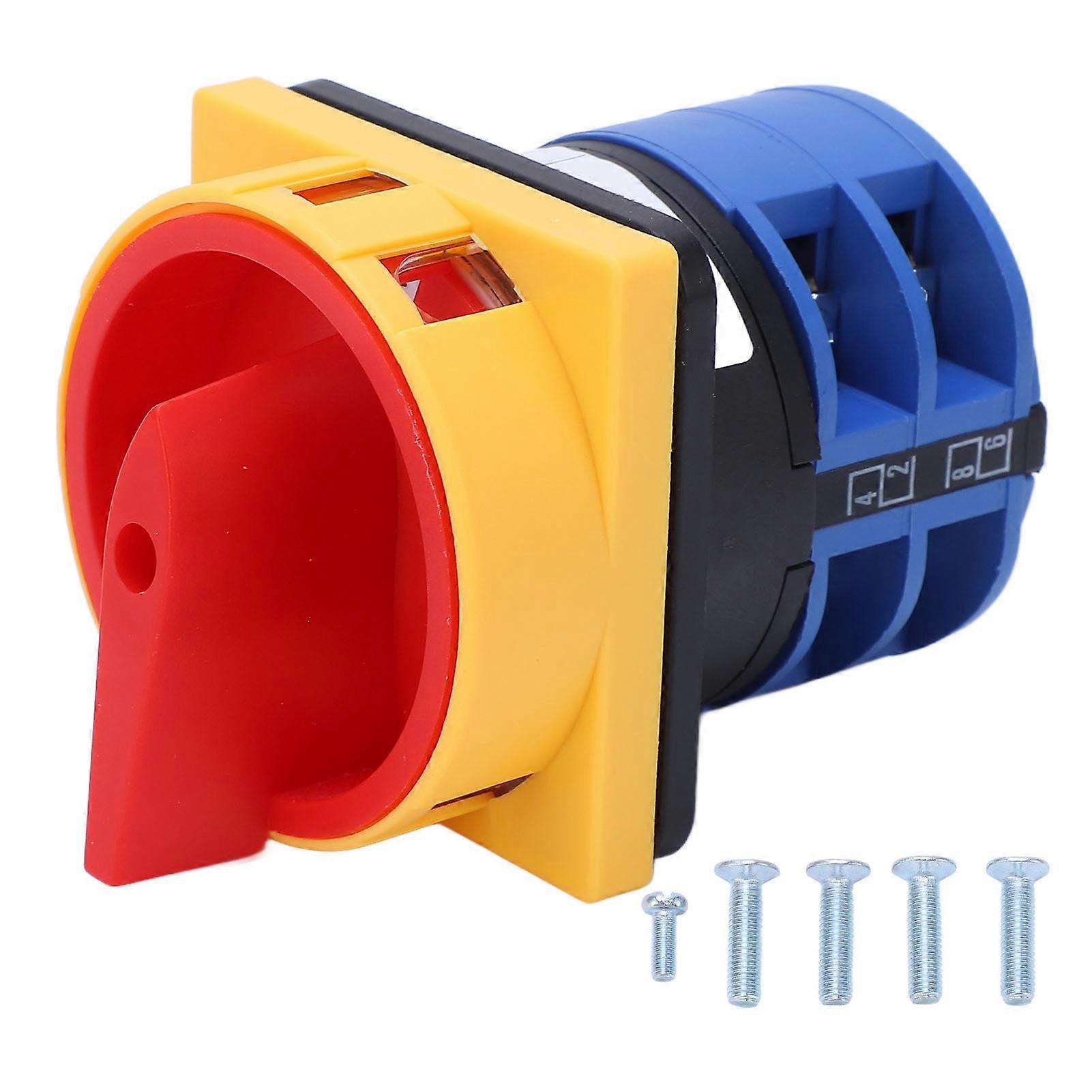 BERM Changeover Switch Universal Padlockable Cam Selector Latching Switch 32A AC240V AC440V