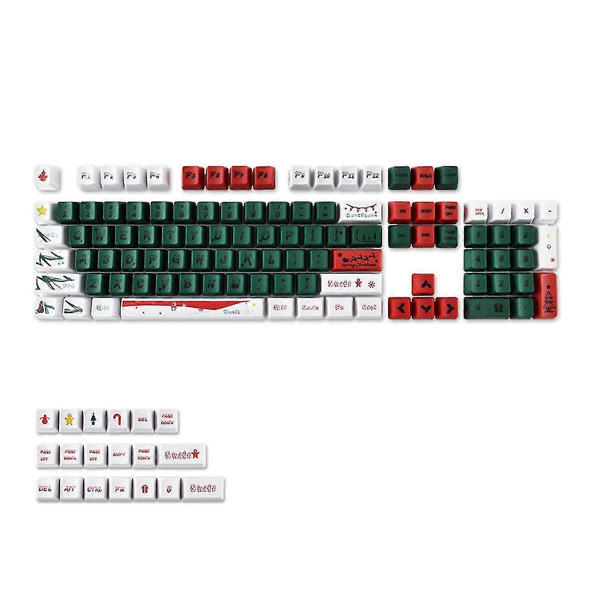 123 keys pbt keycap set dye-sublimation for cherry mx switch