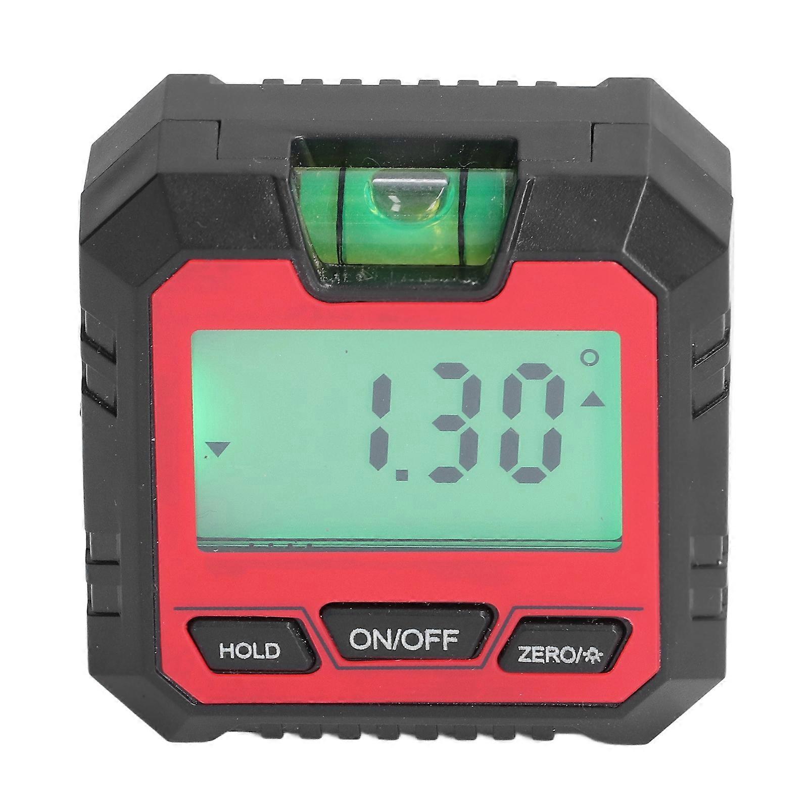 Digital Inclinometer Magnetic 90° Electronic Protractor Angle Level Finder Gauge for WoodworkingRed 