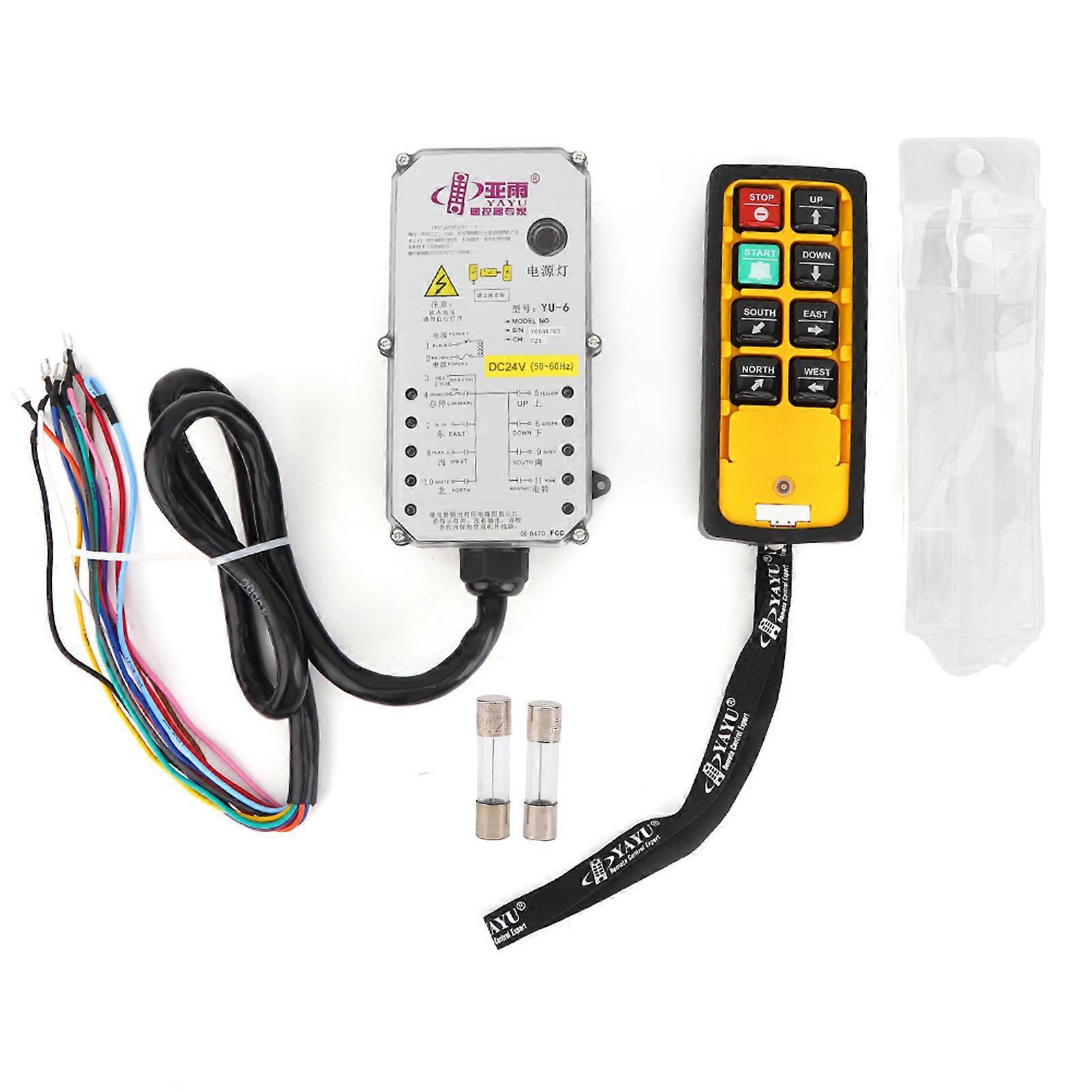 Hoist Controller Single Handle Industrial 3-Proof Electric Hoist Remote Control YU-6ADC24V