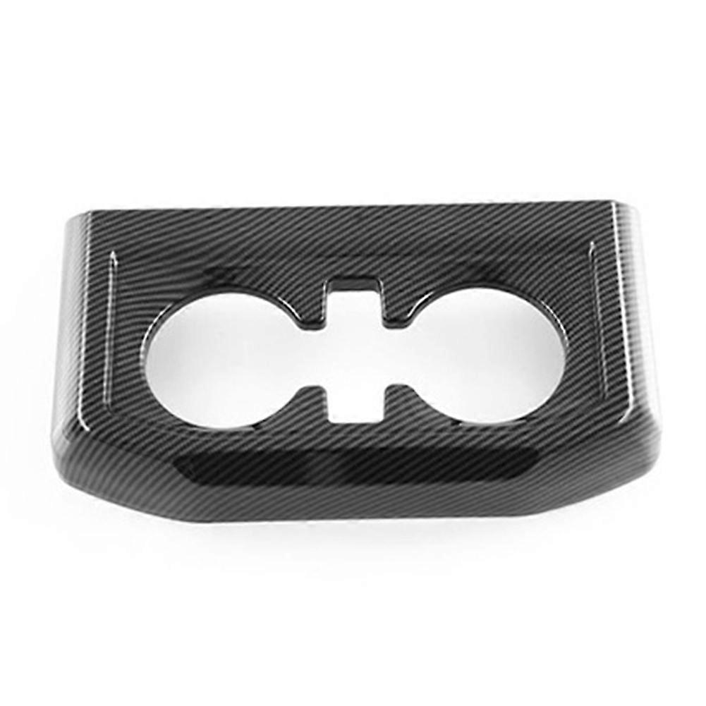 Car Carbon Fiber Center Console Front Water Cup Holder Decoration Cover Trim Stickers for 2022 2023