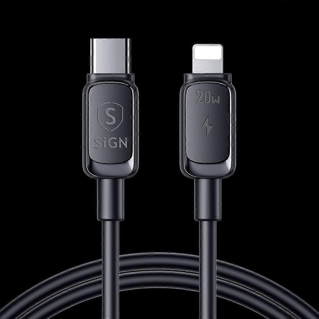 USB-C till Lightning-kabel 20W, 3m - Svart