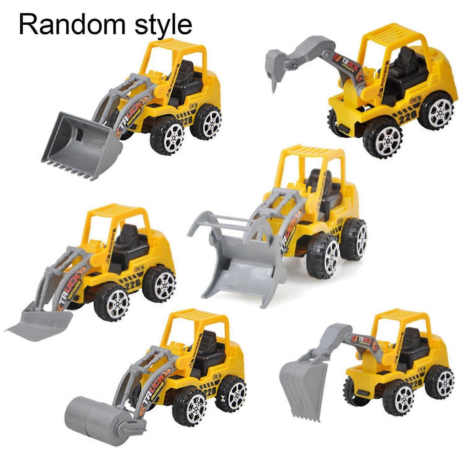 6pcs Simulation Excavator Engineering Vehicle Model Kid Toy Car Collection Gift Kaesi