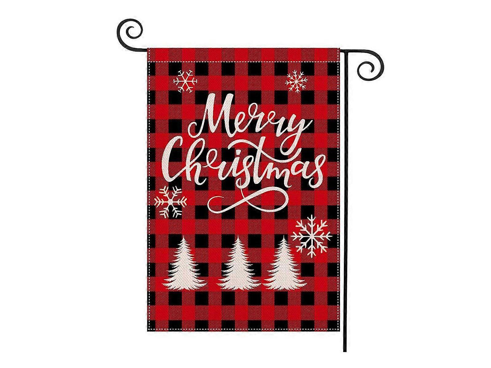 Christmas Flag Double-Side Pattern Christmas Garden Flag