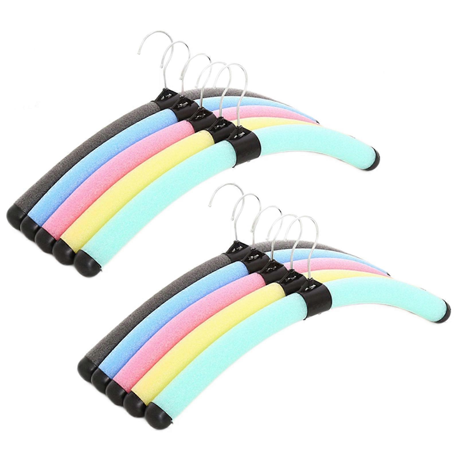 Colorful Foam Sponge Hangers Rust Proof Durable Compact Size For Hanging Suits Coats