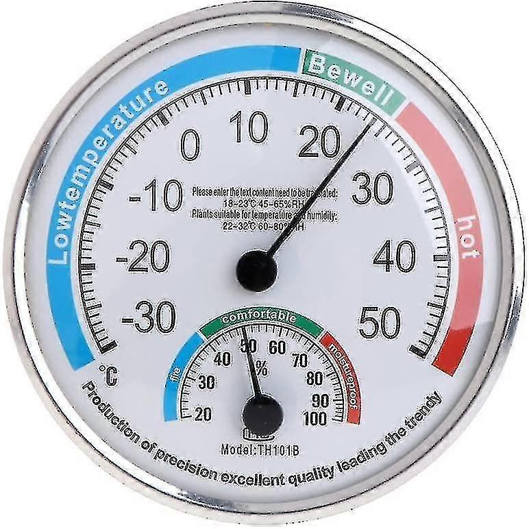 Household Analog Thermometerwall-mounted Pointer Home Baby Room Indoor Temperature And Humidity Meter Pointer Thermometer Hygrometer