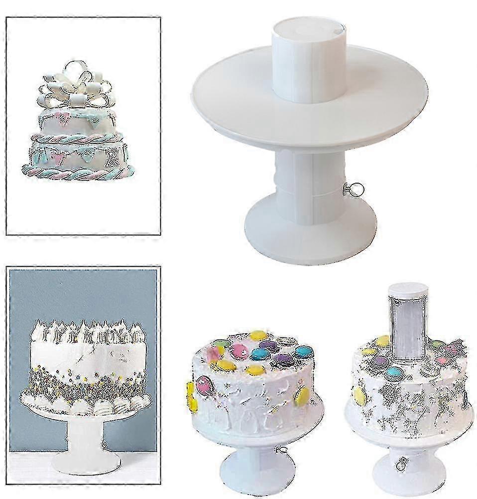 8 polegadas 2 em 1 surpresa estourando bolo suporte para crianças suporte de bolo de aniversário com pull-ring-in estoque