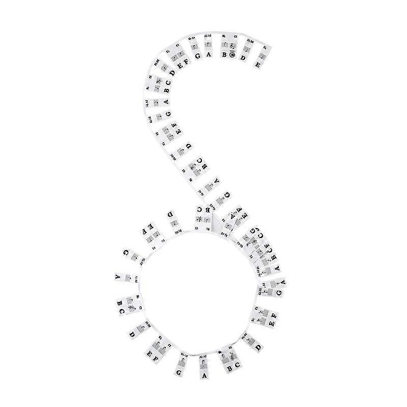 88 Key Removable Piano Keyboard Stickers Stave Notation Note Strip Stickers for Beginners Students