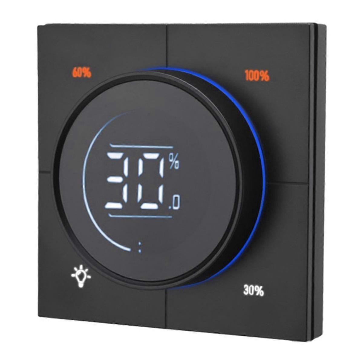 无限旋钮调光器调节器 Zigbee 3.0 PC 面板墙壁灯开关 150-300W AC 110-240V 数字 L