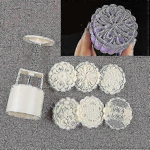 Bath Bomb Mold Kit Bath Bombs Press Diy Making Supplies Tool - 1 Barrel 6 Stamps