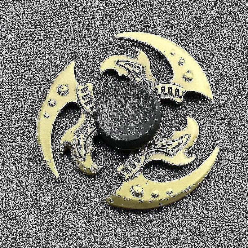 Rainbow Hand Spinner Fidget Heptagonal Electroplate Hybrid Zinc Alloy Metal Fidget Metal Bearing Edc