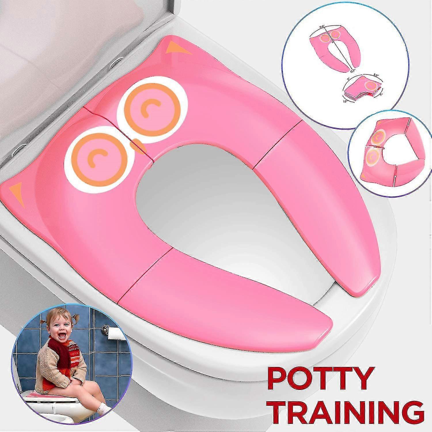 Upgrade Folding Large Silicone Pads Reusable Toilet Potty Seat