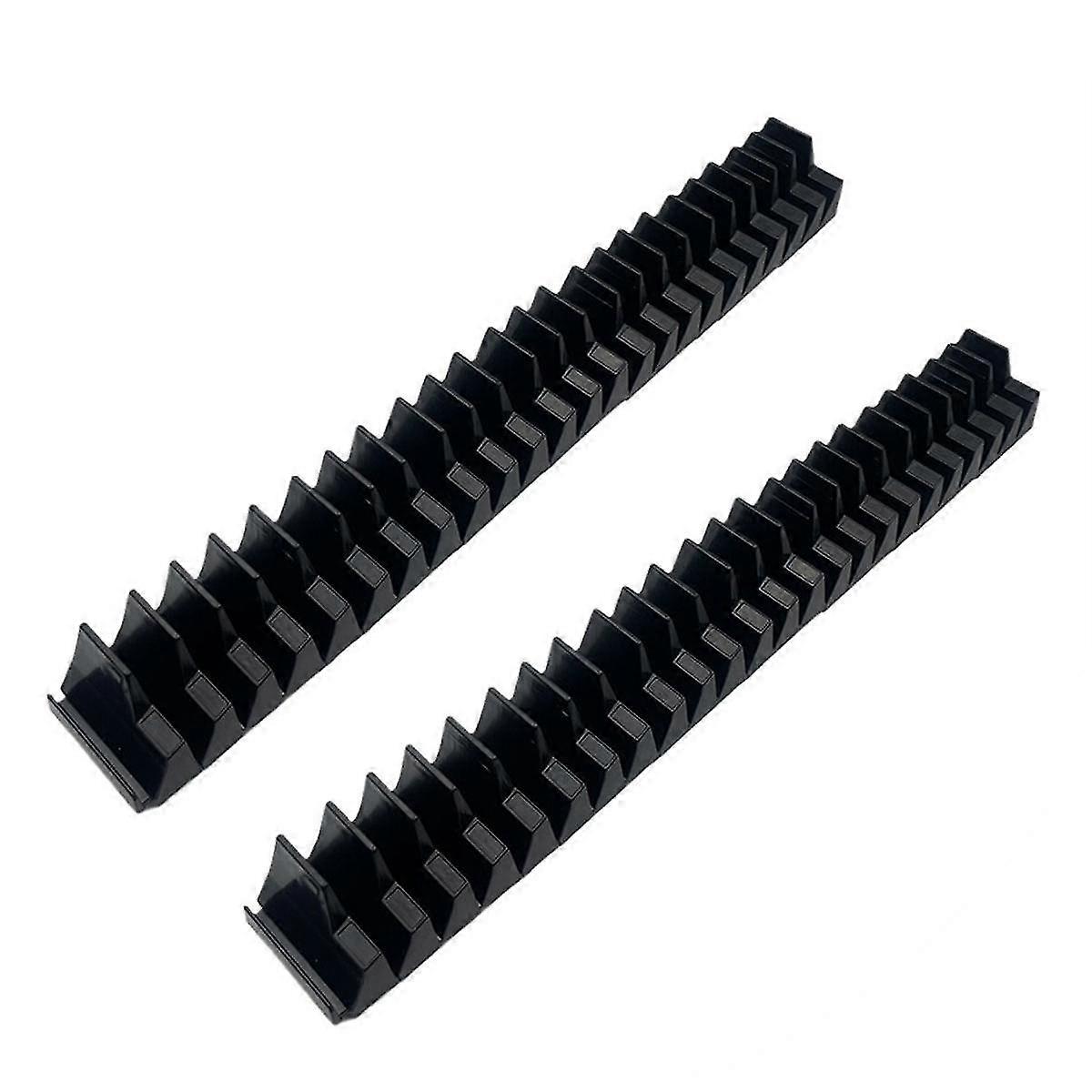 Tool Spanner Storage Organiser Black Tool Modular Slotted Organizer 2pcs Set (black)