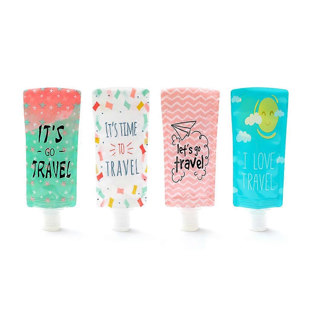 100ml Mini Travel Liquid Dispenser Bag ShampooIng Storage Container Candy Color Let