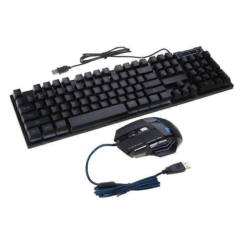 104 Keys Backlight Silent Keyboard for Computer PC Gaming Mouse Laptop Accs
