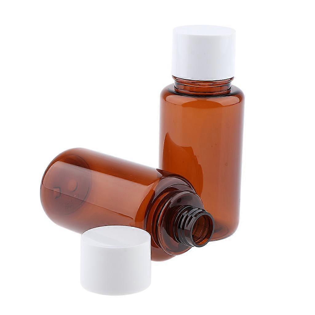 2Pcs Empty PET Makeup Lotion Toner Bottles Travel Refillable Container 200ml