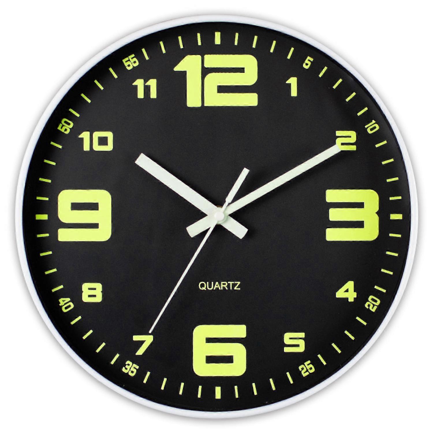 Luminous digital wall clock, silent