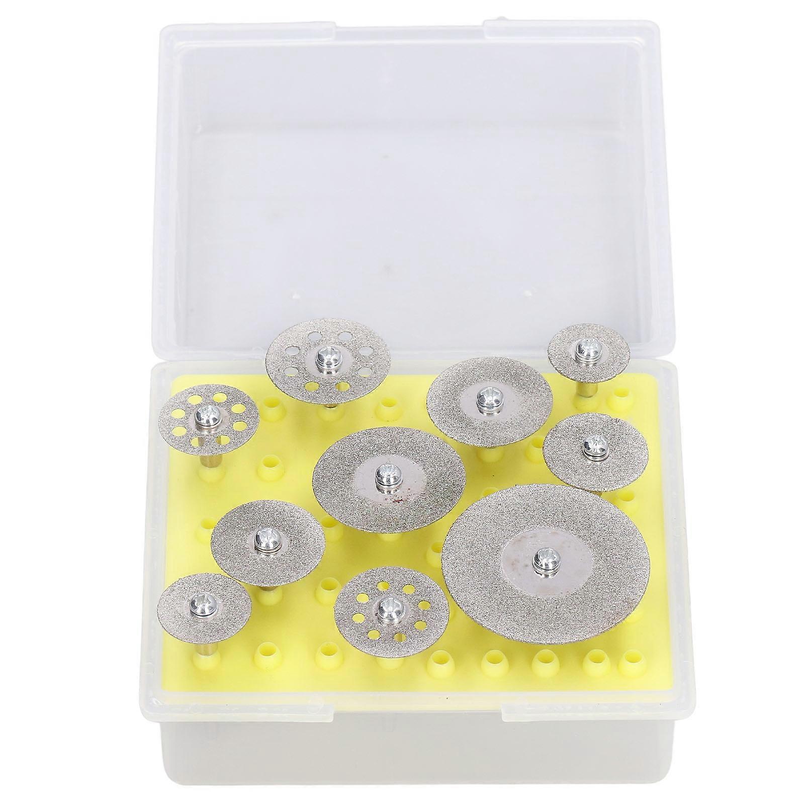 10Pcs Emery Cutting Wheel Set Thin Sharper High Accuracy Good Performance Cutting Accessory for Marble Concrete Cutting