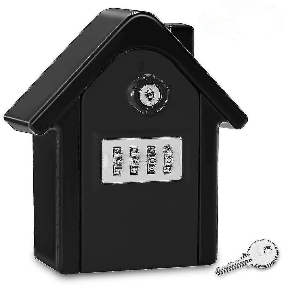 Key Safe Wall Mounted Key Box With Digital Code & Emergency Keys, Large Key Safe Box