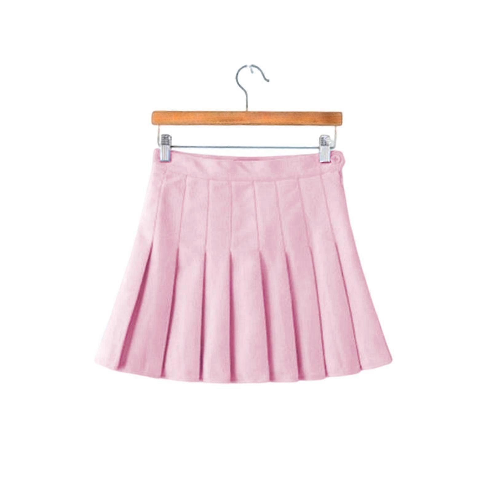 Falda plisada Activewear Athletic Skorts High Waisted Pink M
