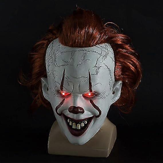Scary Mask Creepy It Mask, It Mask Adult Halloween Mask Costume Prop.