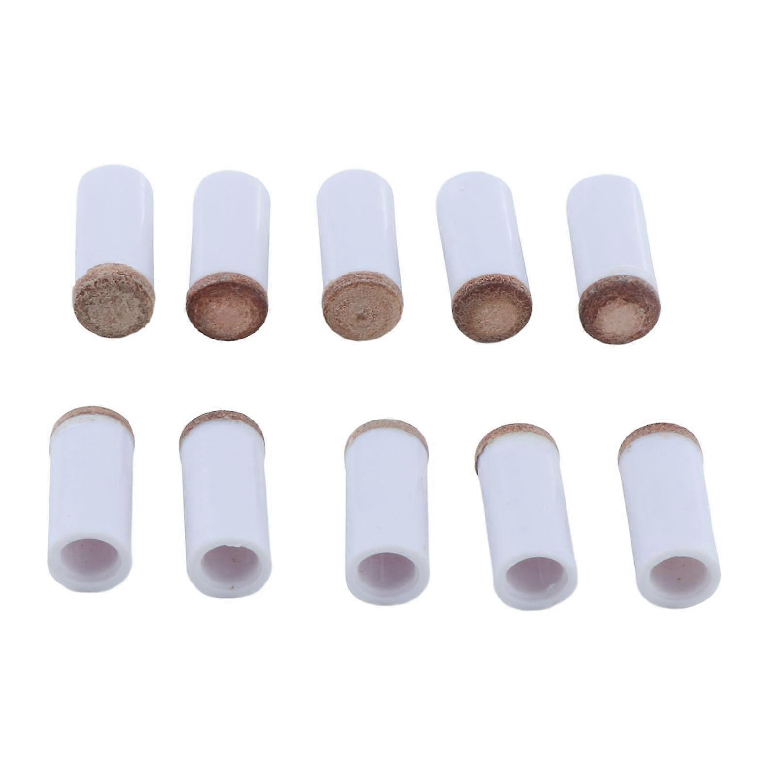 10Pcs Pool Cue Tips and Ferrules Thick Snooker Easy to Install Pool Cue Tips 12mm
