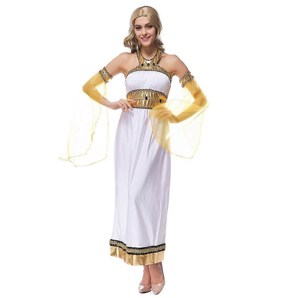 Déesse arabe blanche Déesse grecque Robe Halloween Game Uniforme