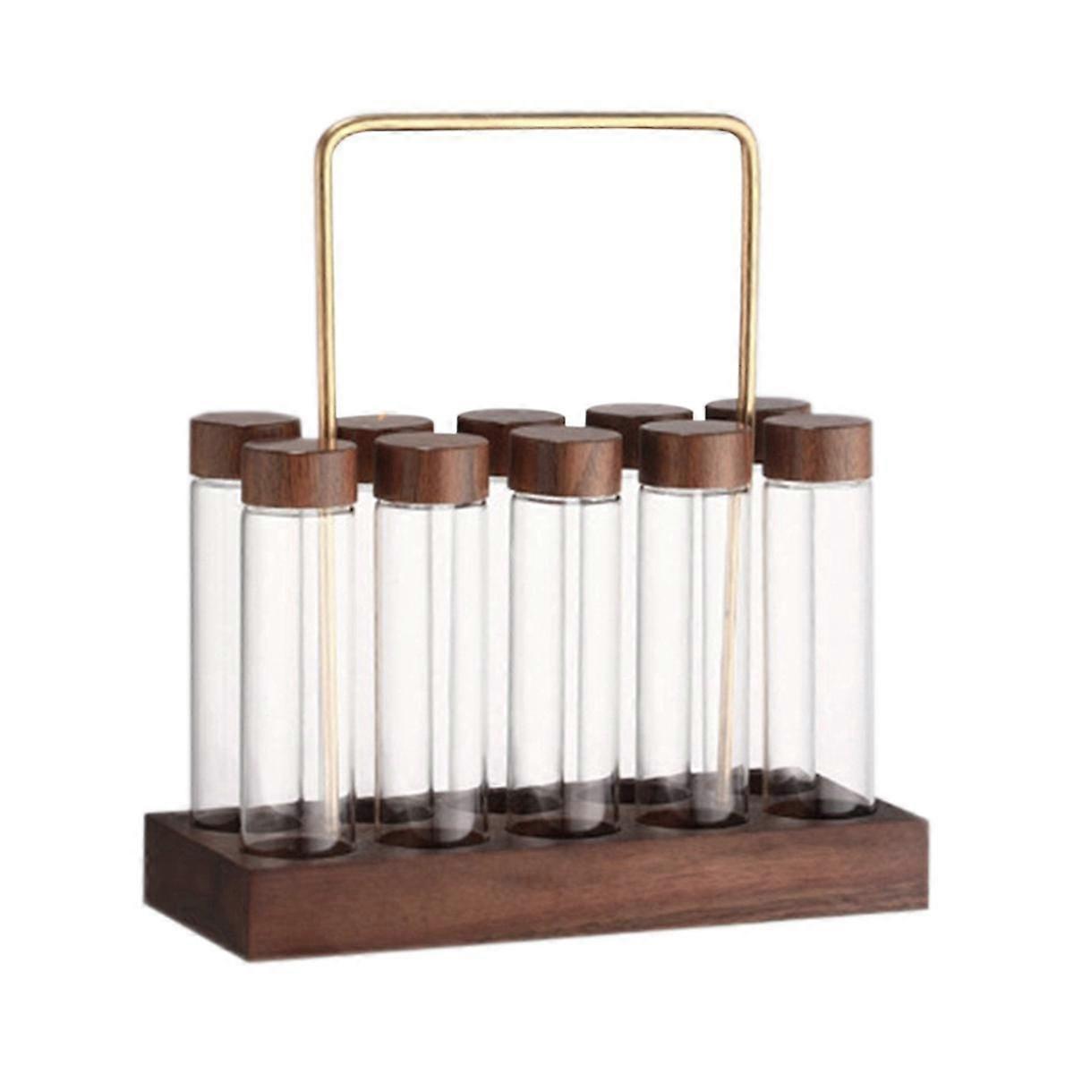 Glass Test Tube Display Stand Barista Tools Single Tube Storage Coffee Bean Dispensing Bottle Coffe