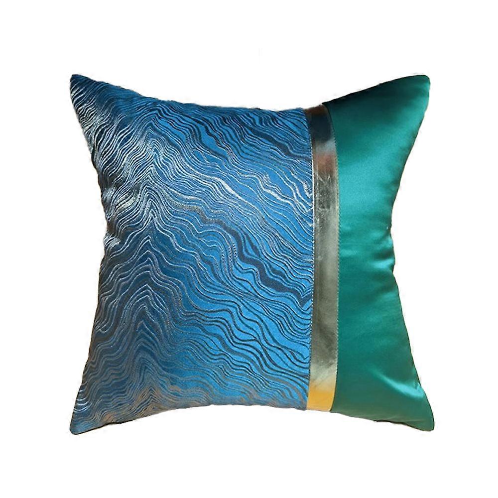 Textured pillow case simple precision jacquard square pillow cover