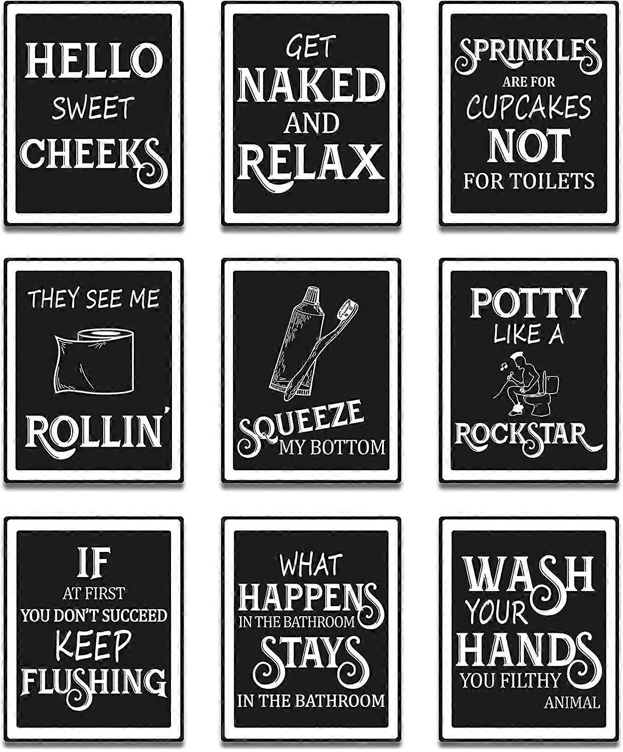 Stampe Da Parete Con Cazioni, Decorazione Da Parete Per Il Bagno - Foto 8