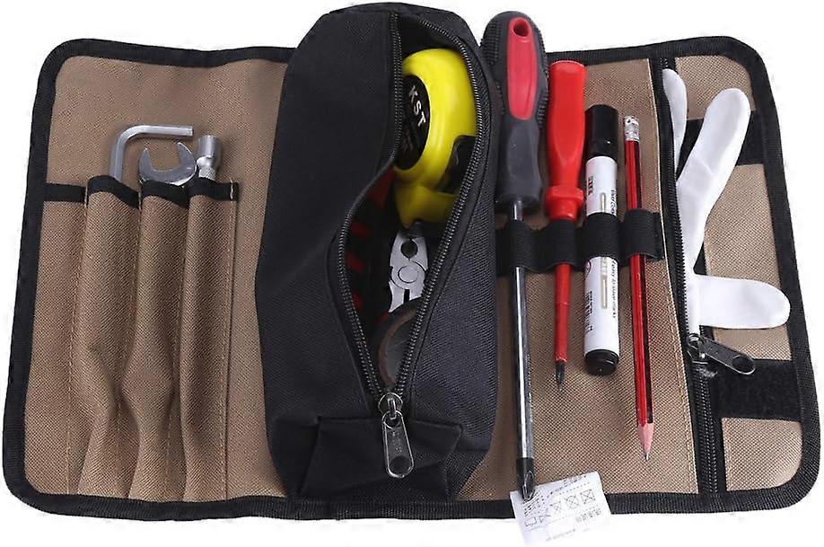 Portable Roll-Up Tool Bag 600D Oxford Fabric Tool Bag