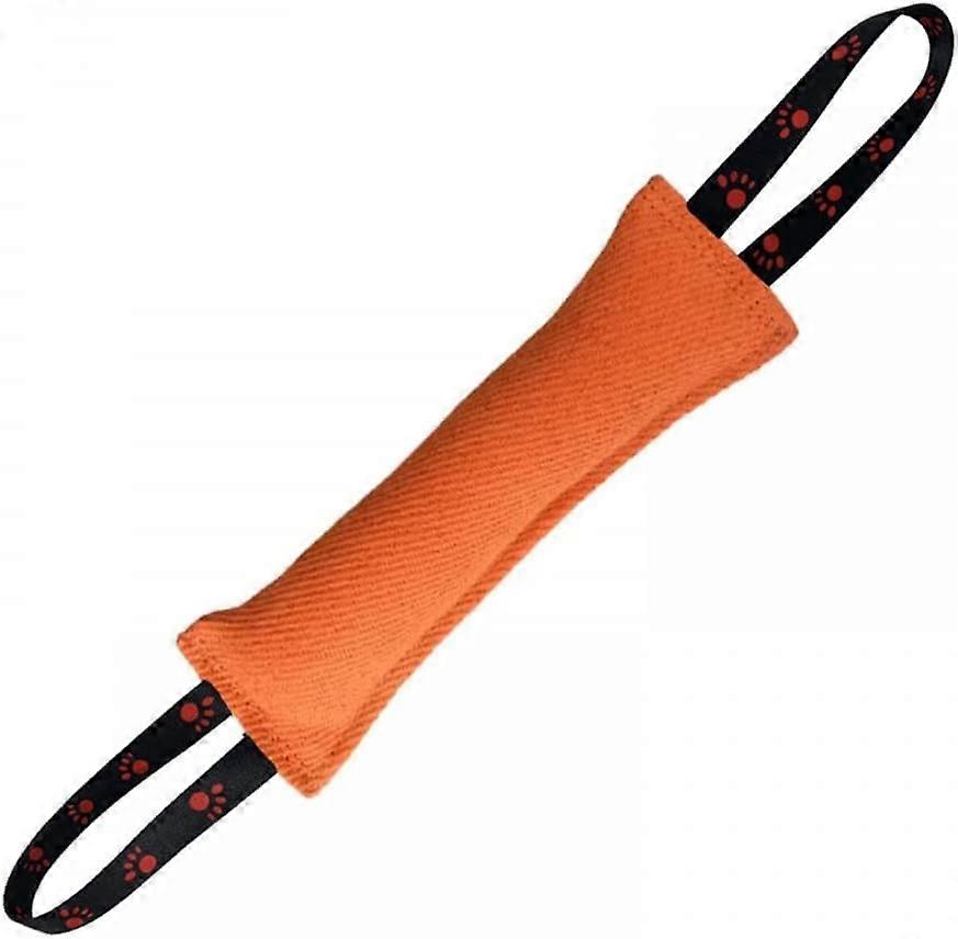 Jouet de remorqueur de morsure de chien, 11,8 « x2,7 » jouet de traction pour chien avec 2 poignées solides pour l’entraînement des chiens