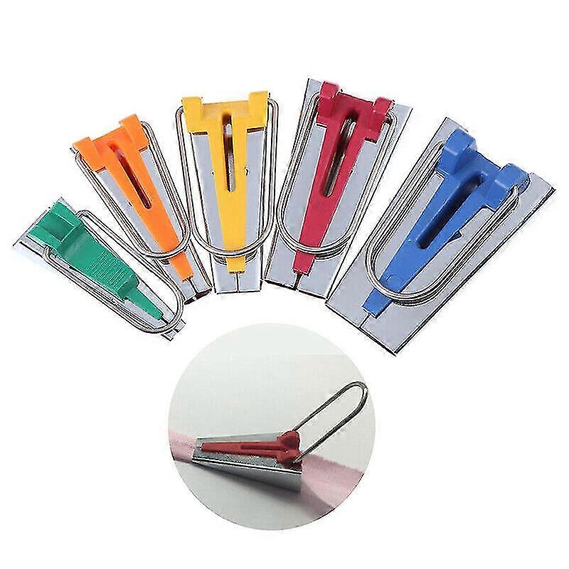 Set Of 4/5 Fabric Bias Tape Maker Binding Tool Quilting Sewing 6/9/12/18/25mm