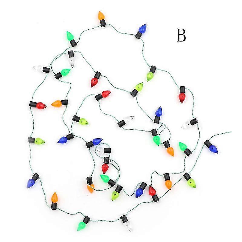 1m Dollhouse Miniature A String Of Multi-coloured Plastic Christmas Lights Hfmqv