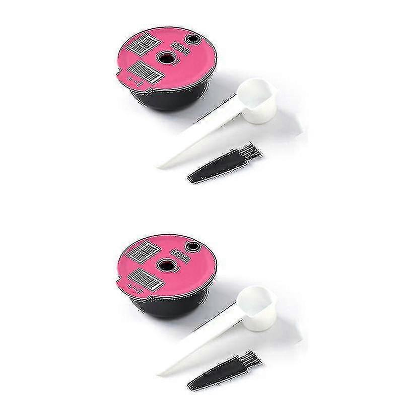 2pcs nachfüllbare Kaffeekapsel Pad für Edelstahlgewebe nachfüllbare wiederverwendbare Kaffeefilterbecher