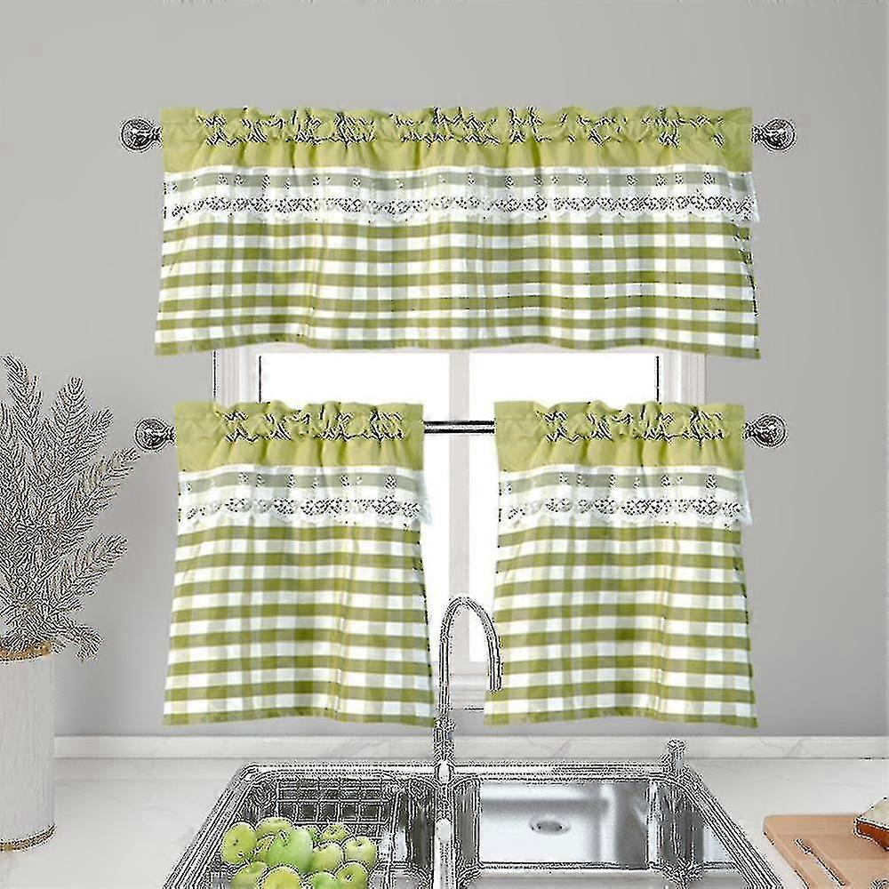 Kitchen Curtains Decor Window Curtain Luxury Cafe Valance Topper Drapes