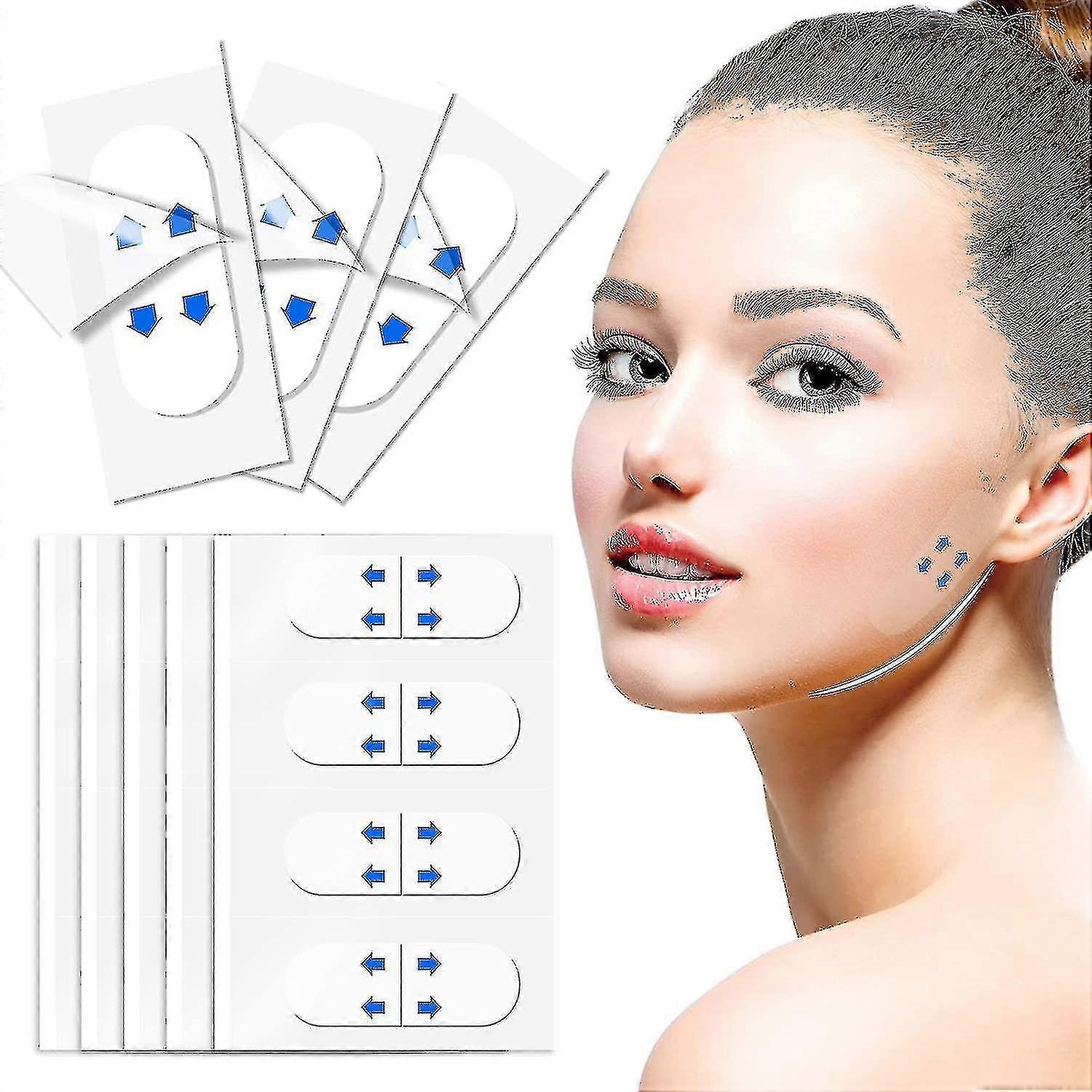 40/80/120 Stück Face Lifting Tape, transparent, unsichtbar, Make-up-Tool
