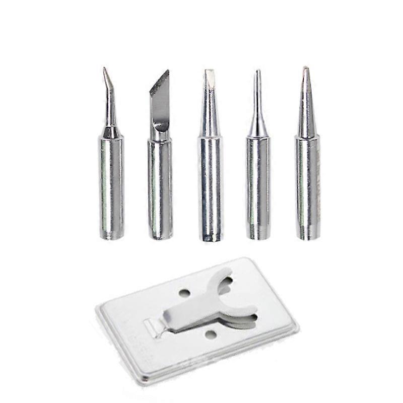 5pcs Pure Copper Lead-Free 900M-T-K Soldering Iron Tip Soldering Iron Tip For Soldering Rework Station Soldering Tools