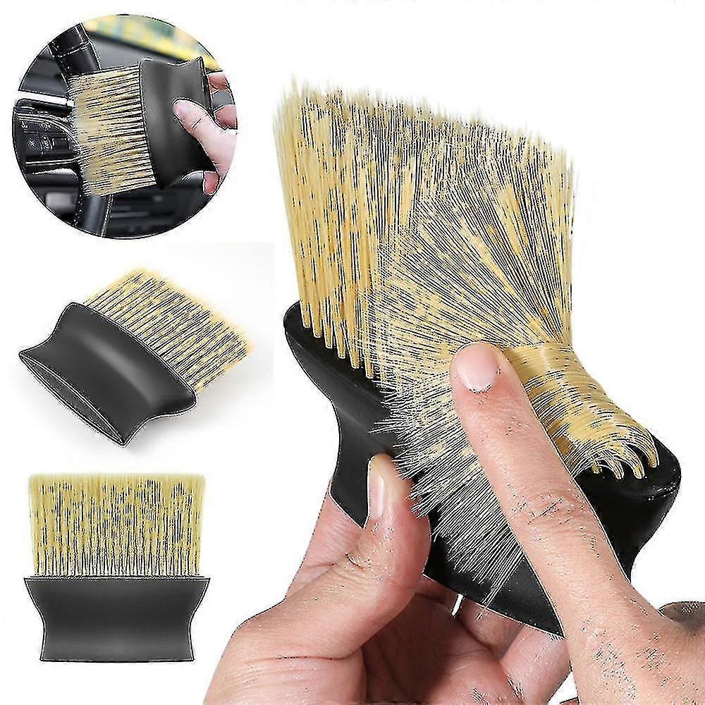 2pcs Car Dust Brush Cleaning Duster Soft Bristles Dashboard Dusting Tools PXCL