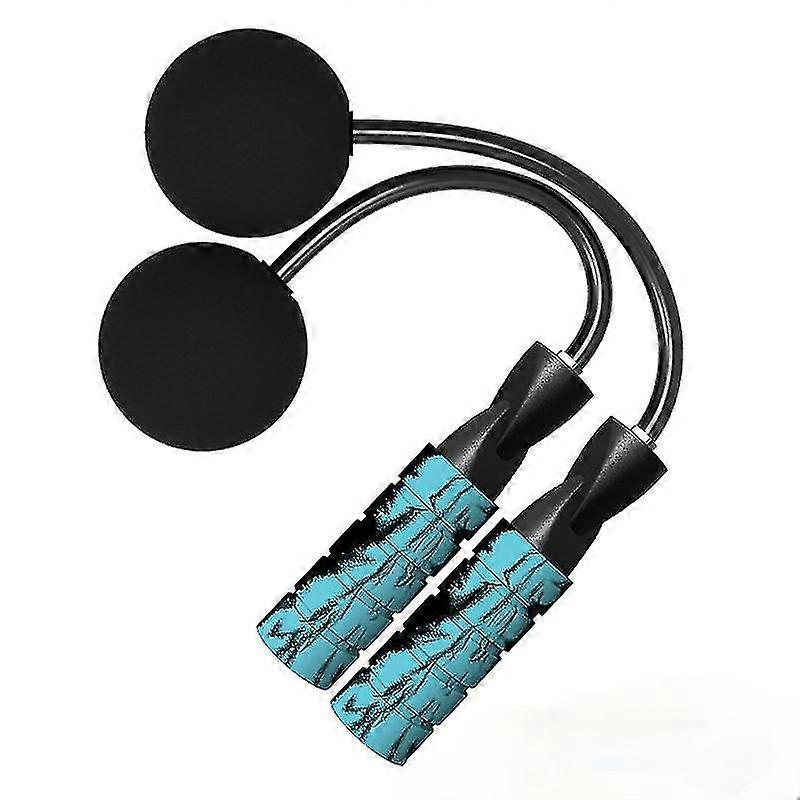 Weighted Cordless Jump Rope Adjustable Jump Rope (black) blue PXCL