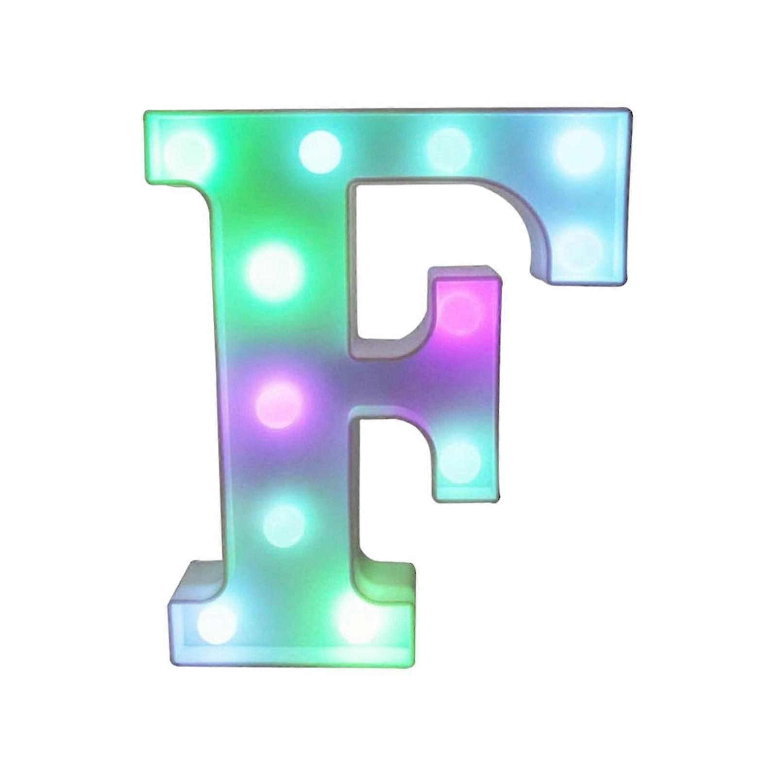 Colorful Led Marquee Letter Lights With Remote Party Bar Letters With Lights Decorations For The Home - Multicolor