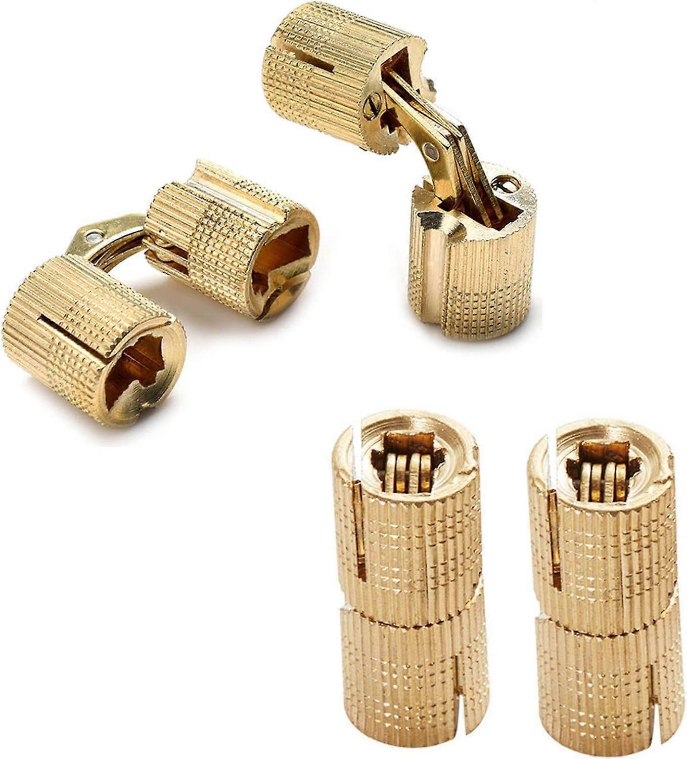 Ensemble de 4 charnières cylindriques charnière invisible charnière cylindrique en laiton charnière invisible charnière cylindrique en laiton (8mm)