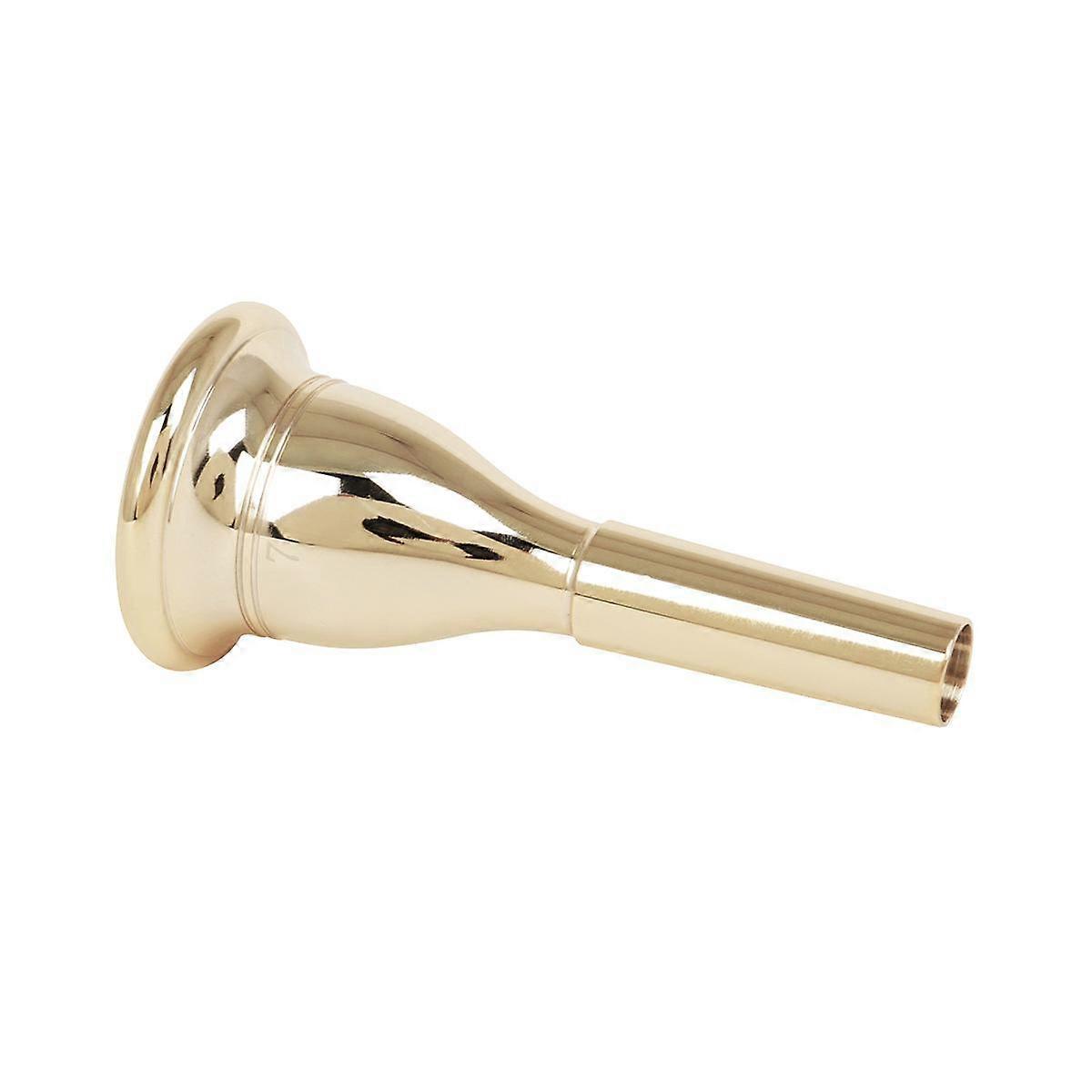Embouchure de tuba en laiton massif, plaqué or, accessoires pour instruments de musique, instruments en laiton