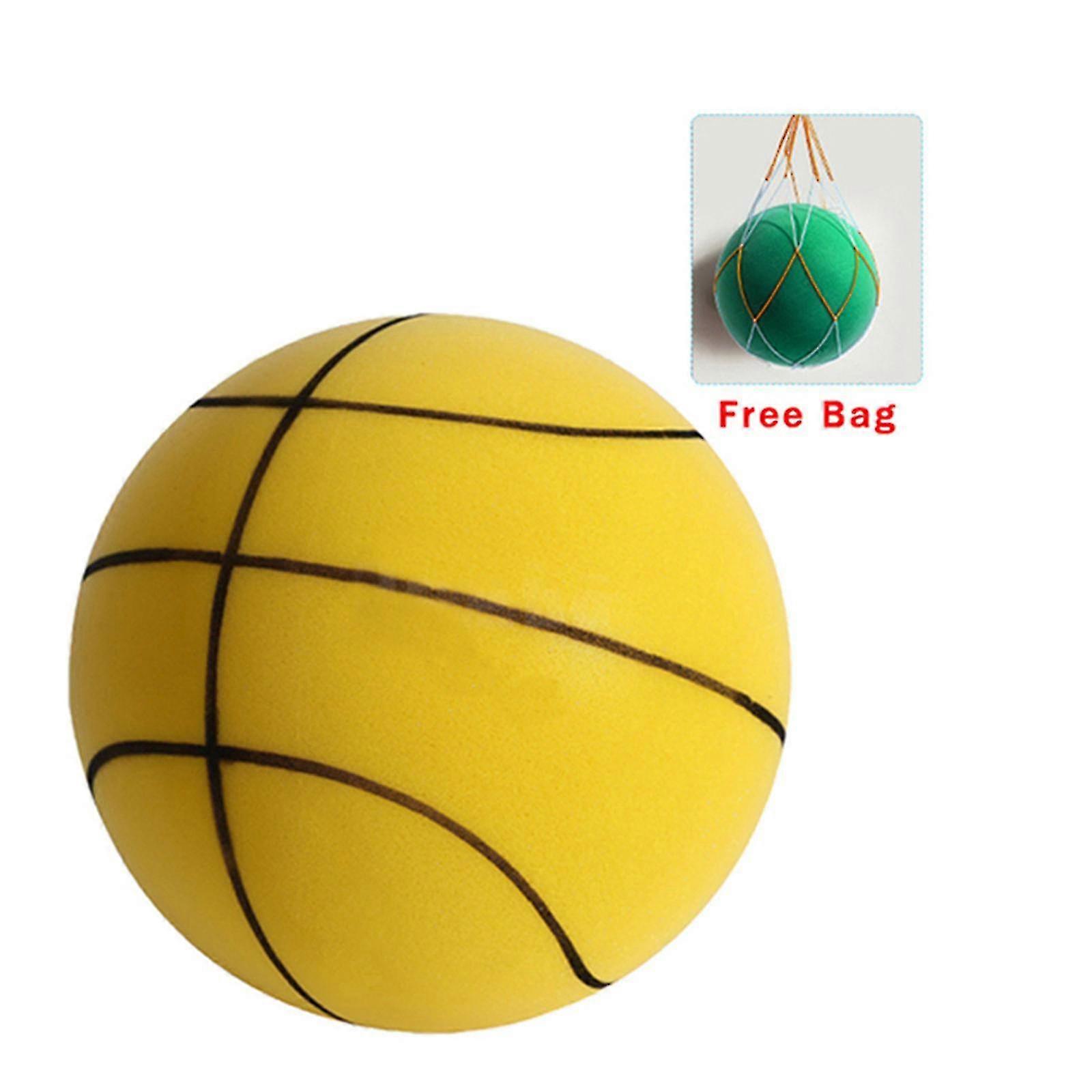 The Handleshh Silent Basketball,indoor Quiet Training Ball Uncoated High Elastic