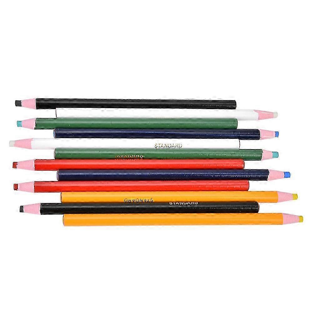 Sewing Positioning Pencil Set with 12 Free Hand Cutting Crayons for Tailoring and Cloth Marking