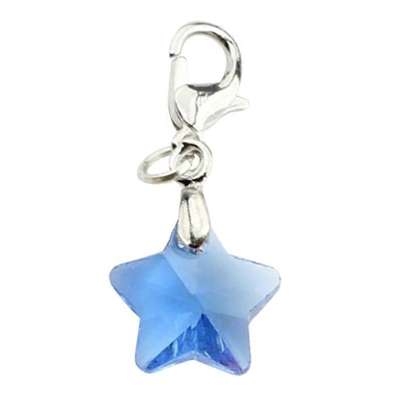 Popular Alloy DIY Earrings Accessories Colorful Five-Pointed Star Pendants
