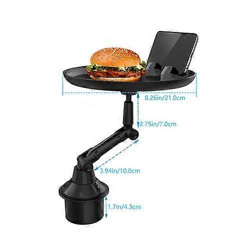 Portable Cup Holder Meal Tray - Expanded Table Desk Car Cup Holder Meal Tray Adjustable Universal Car Tray Table For Cup Holde - Drinks Holders