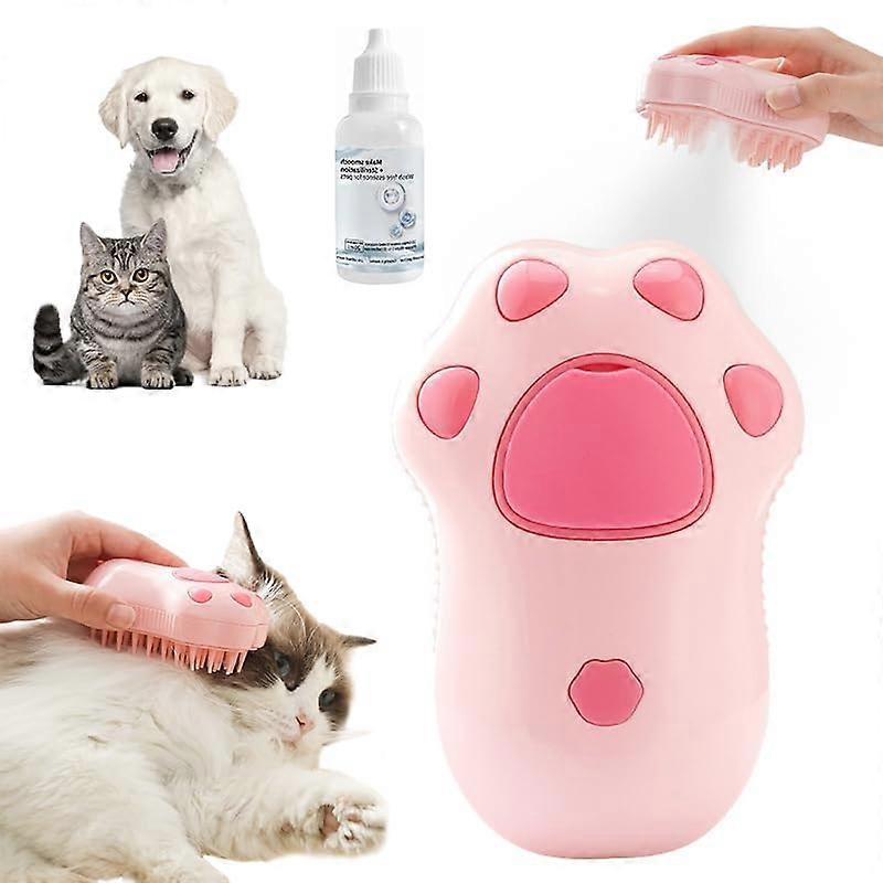 3 in 1 Multifunctional Spray Cat Brush, Self Cleaning Steam Cat Brush,100% New