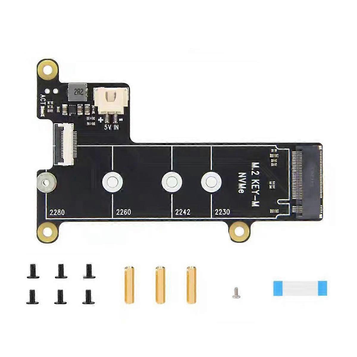 X1001 M.2 NVMe SSD Expansion Board for 5 PCIE to M.2 NVME SSD 2280 2242 2230 Adapter