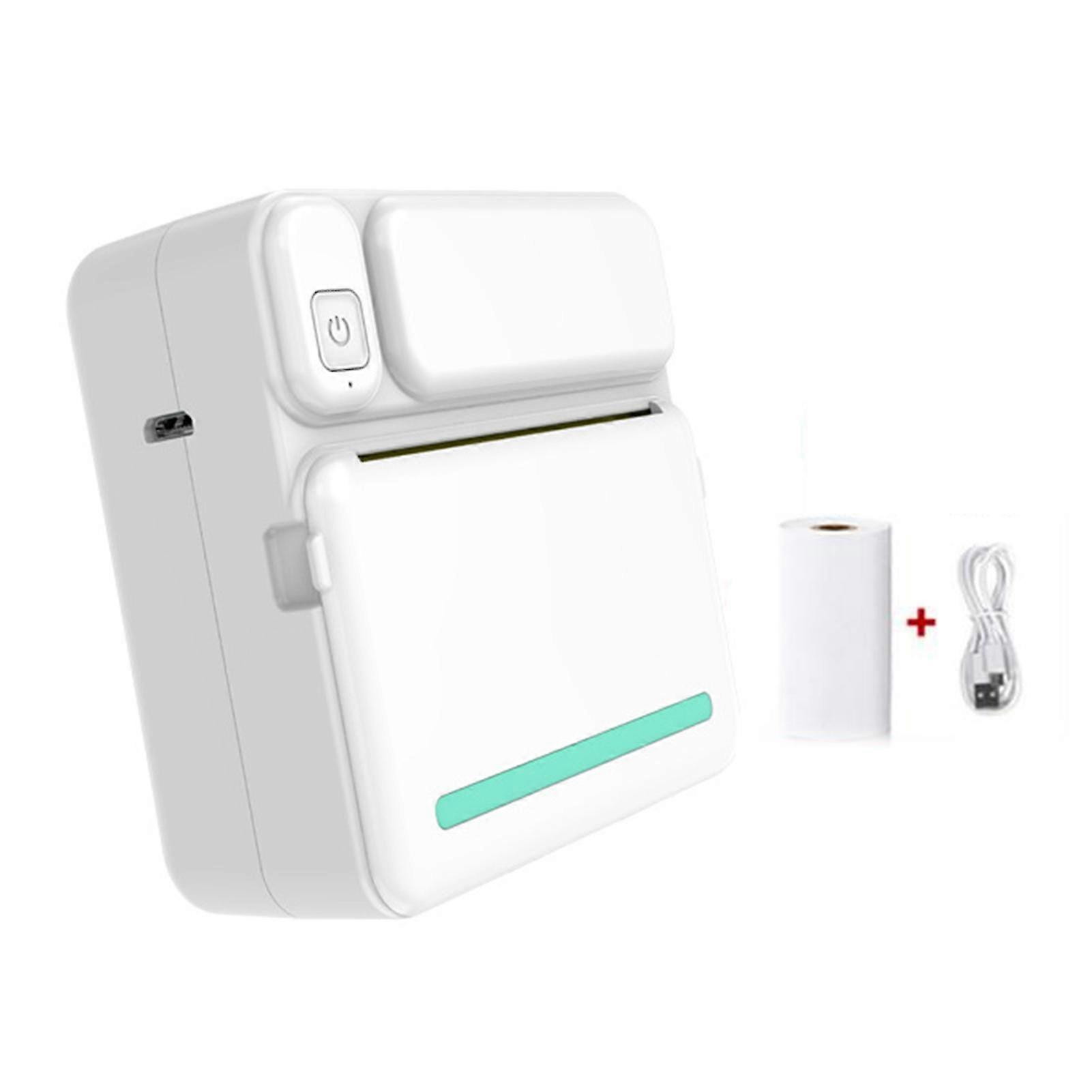 Inkless Printing Hd Mini Thermal Printer Durable Rechargeable Mobile Printer For Note Memo Labels